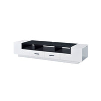 Armour - TV Stand - White & Black - Tony's Home Furnishings
