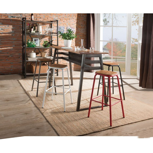 Scarus - Bar Table - Natural & Gunmetal - Tony's Home Furnishings