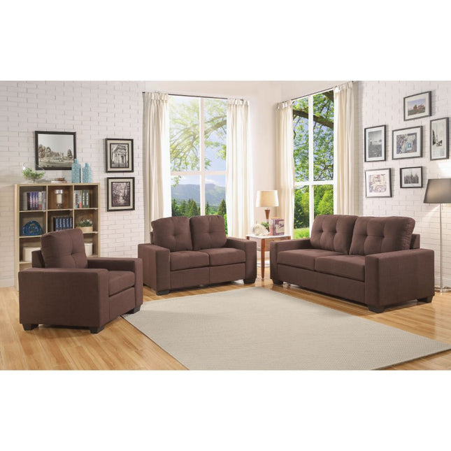 Platinum III - Loveseat - Chocolate Fabric - Tony's Home Furnishings