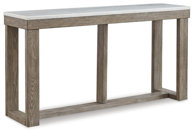 Loyaska - Brown/ivory - Sofa Table Signature Design by Ashley® 