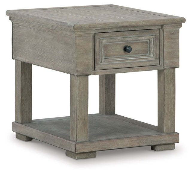 Moreshire - Bisque - Rectangular End Table Ashley Furniture 