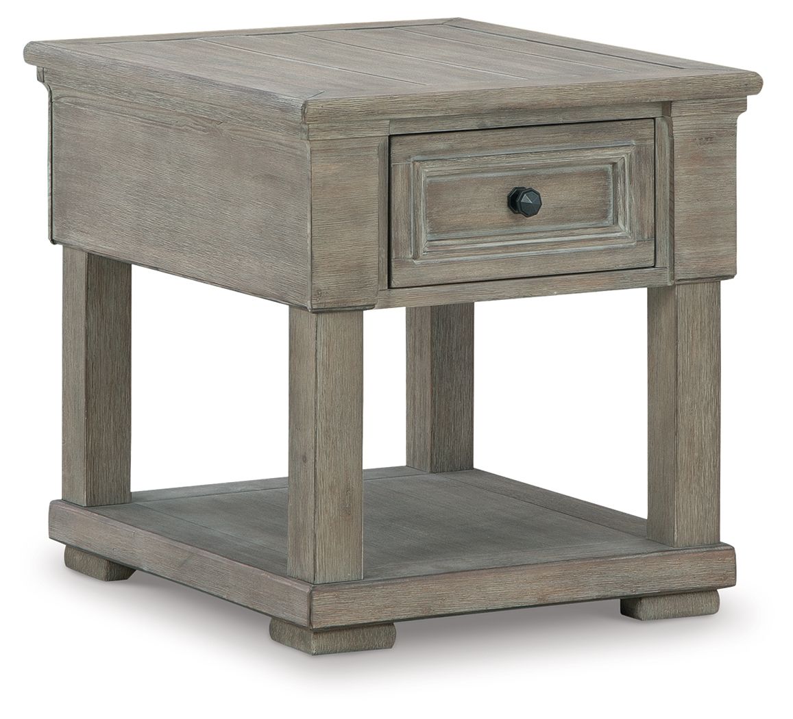 Moreshire - Bisque - Rectangular End Table Tony's Home Furnishings Furniture. Beds. Dressers. Sofas.