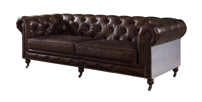 Aberdeen - Sofa - Vintage Brown Top Grain Leather - Tony's Home Furnishings