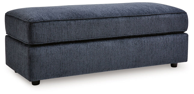 Albar Place - Cobalt - Oversized Accent Ottoman - Tony's Home Furnishings