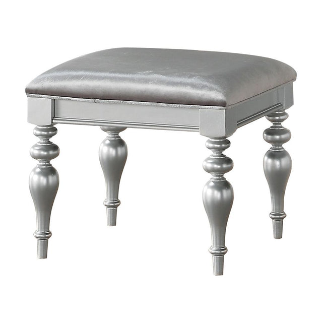 Maverick - Vanity Stool - Fabric & Platinum - Tony's Home Furnishings