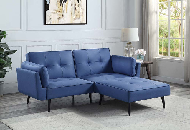 Nafisa - Sofa - Blue Fabric - Tony's Home Furnishings