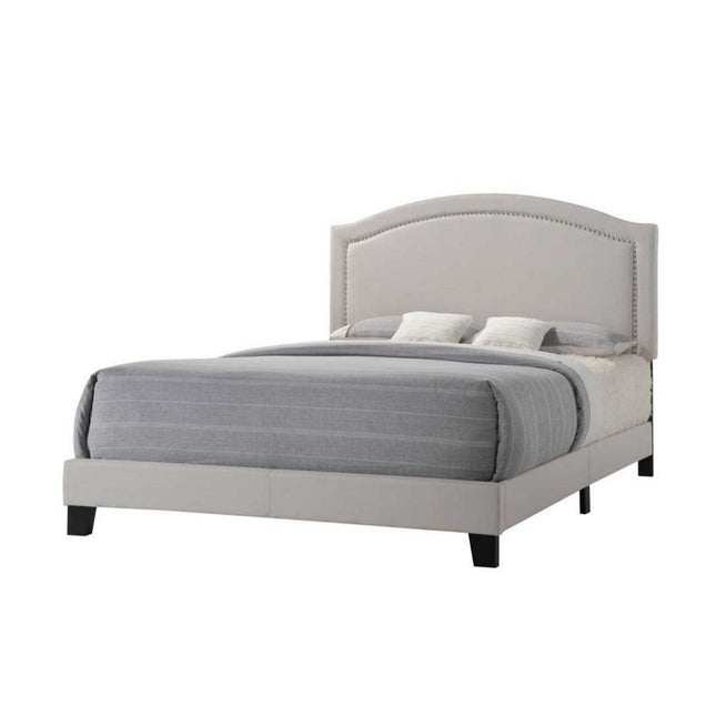 Garresso - Queen Bed - Fog Fabric - Tony's Home Furnishings