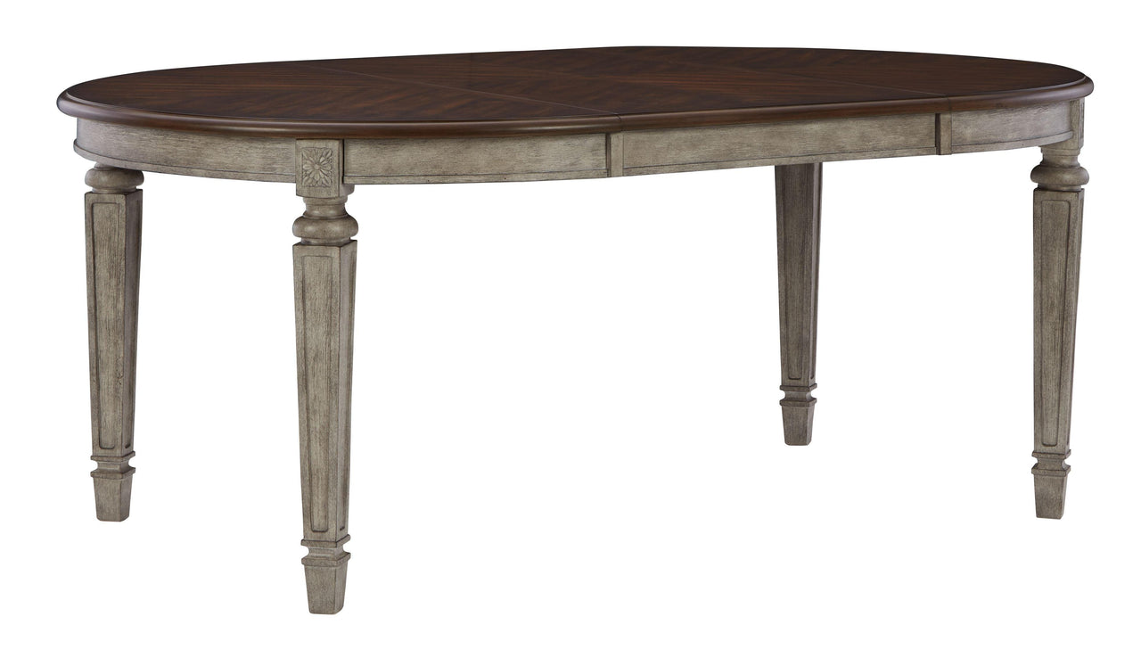 Lodenbay - Antique Gray - Oval Dining Room Ext Table Tony's Home Furnishings Furniture. Beds. Dressers. Sofas.