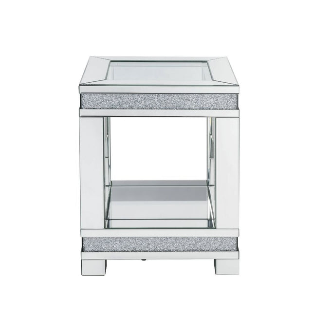 Noralie - End Table - Pearl Silver - Wood - 24" - Tony's Home Furnishings