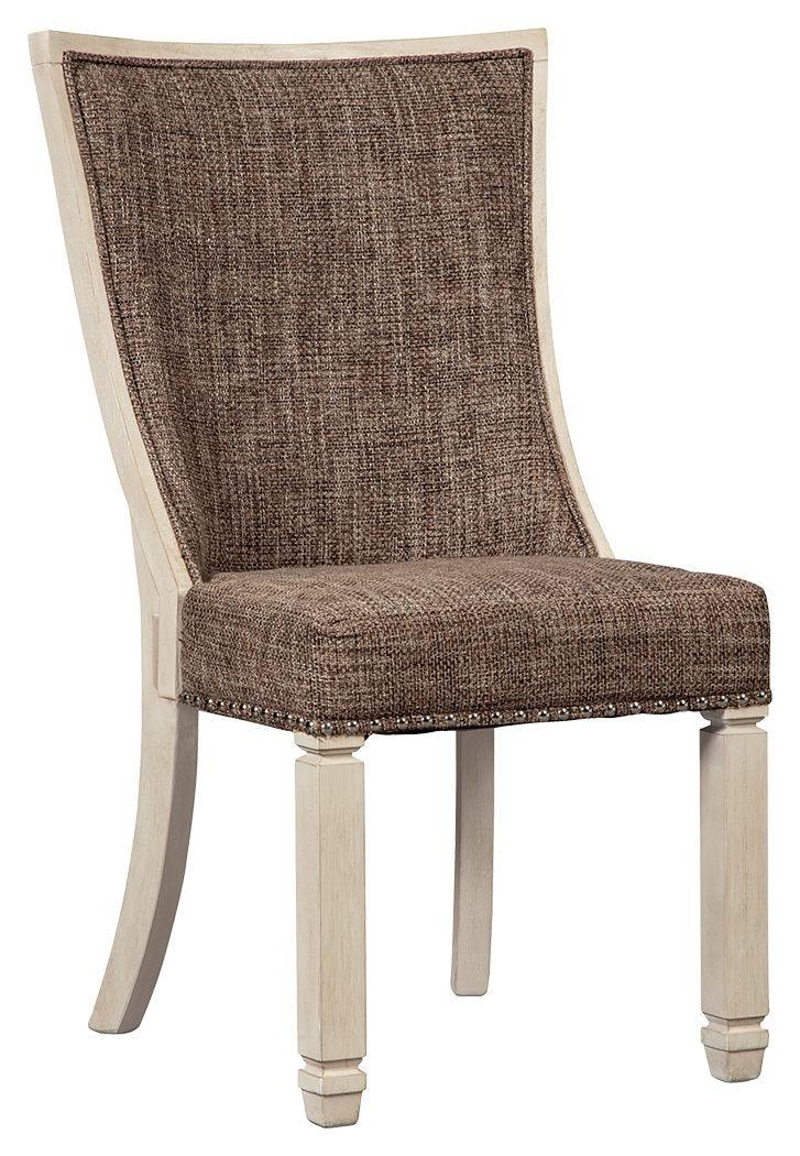 Bolanburg - Brown / Beige - Dining Uph Side Chair (Set of 2) - Lattice Back Tony's Home Furnishings Furniture. Beds. Dressers. Sofas.