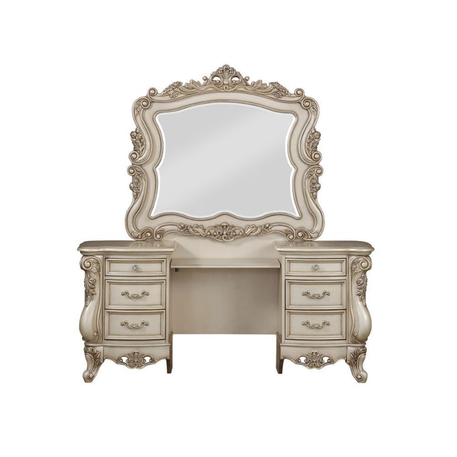 Gorsedd - Vanity Desk - Antique White - Tony's Home Furnishings