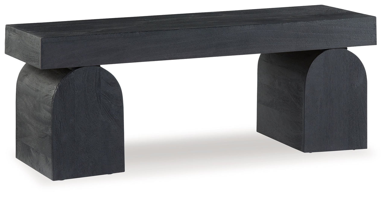 Holgrove - Black - Accent Bench - Tony's Home Furnishings