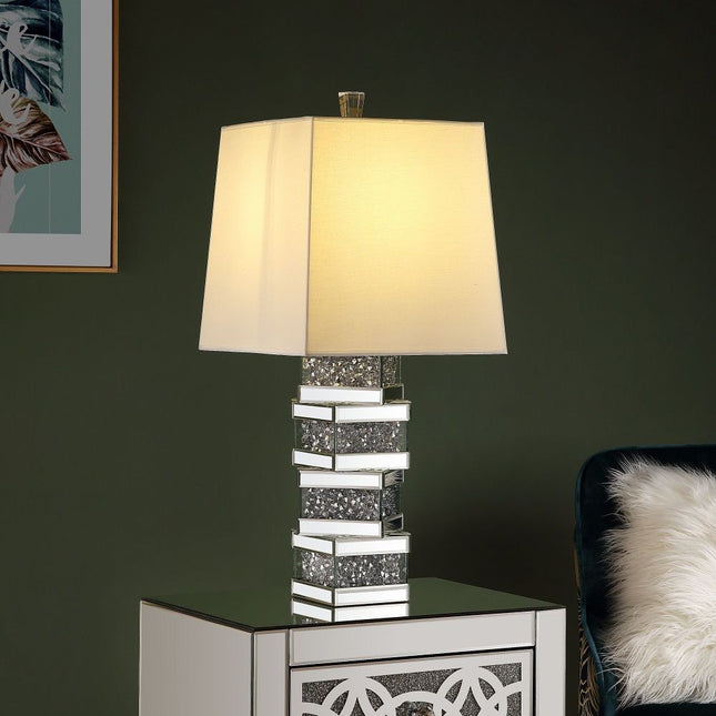 Noralie - Table Lamp - Mirrored - Glass - 30" - Tony's Home Furnishings