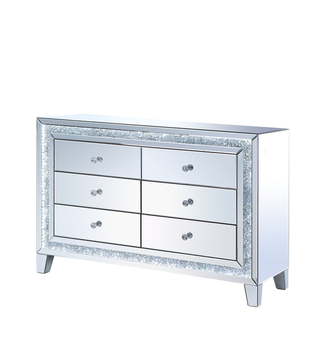 Noralie - Accent Table - Led, Mirrored & Faux Diamonds - Tony's Home Furnishings