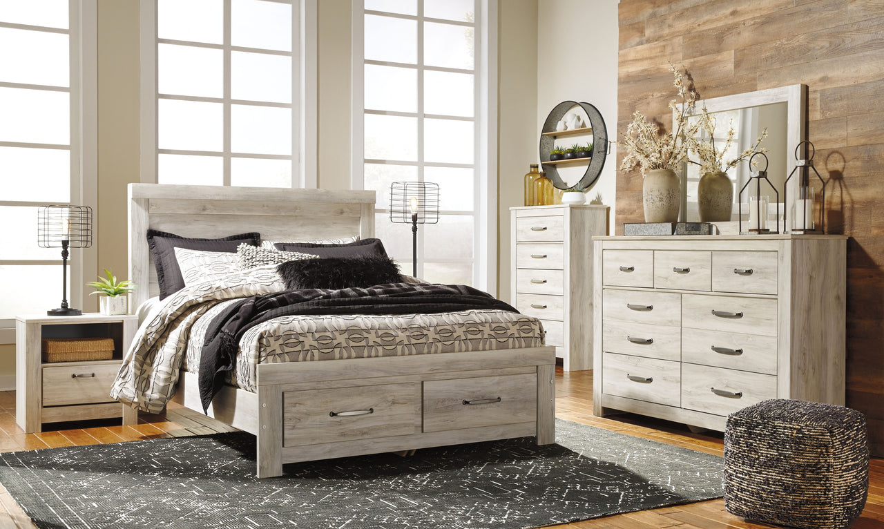 Bellaby - Dresser, Mirror, Platform Bed With Storage Drawers Set - Tony's Home Furnishings
