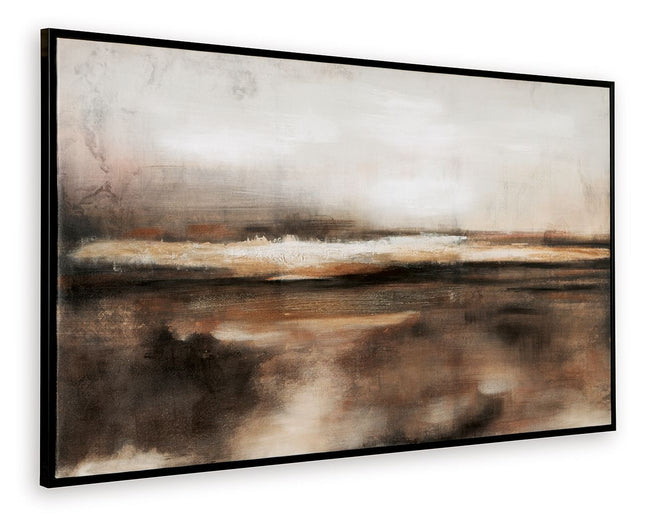 Drewland - Black / Brown / Orange - Wall Art Signature Design by Ashley® 