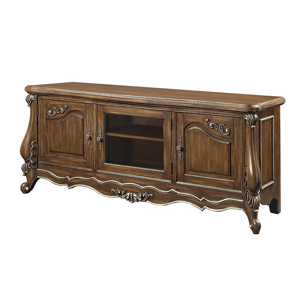 Latisha - TV Stand - Antique Oak Finish - Tony's Home Furnishings