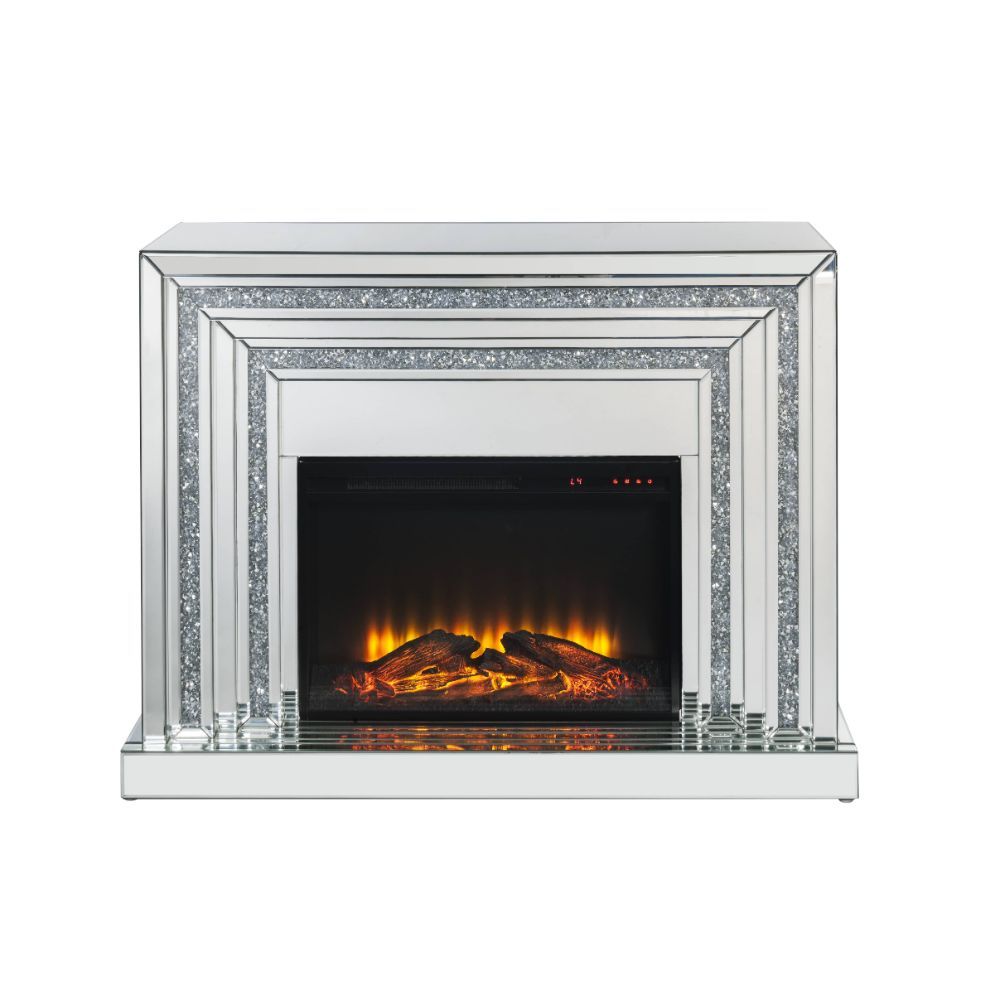 Noralie - Fireplace - Mirrored - Wood - 35" - Tony's Home Furnishings