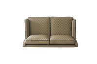Thumbnail for House - Marchese Loveseat - Tan PU & Tobacco Finish - Tony's Home Furnishings