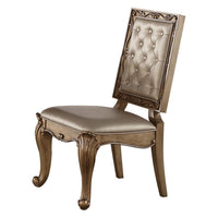 Orianne - Side Chair (Set of 2) - Champagne PU & Antique Gold - Tony's Home Furnishings