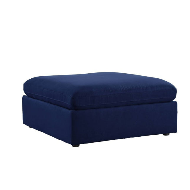 Crosby - Ottoman - Blue Fabric - Tony's Home Furnishings