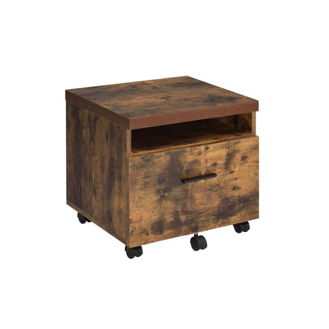 Bob - File Cabinet - Weathered Oak & Black - Tony's Home Furnishings