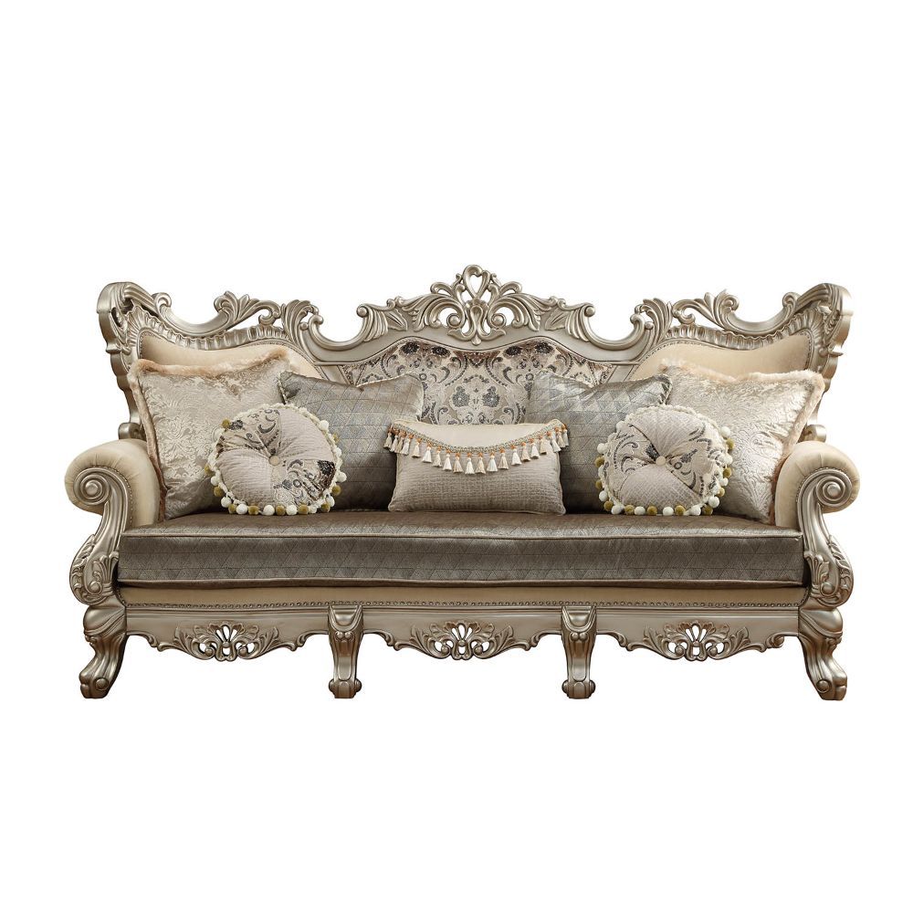 Ranita - Sofa - Fabric & Champagne - Tony's Home Furnishings