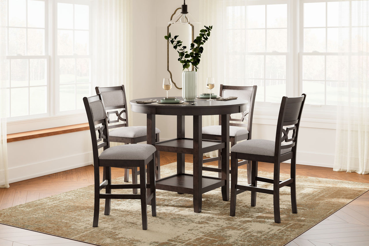 Langwest - Brown - Dining Room Counter Table Set (Set of 5) - Tony's Home Furnishings