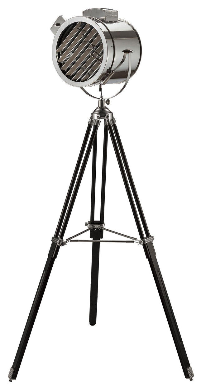 Cinema - Floor Lamp - Black & Chrome - Tony's Home Furnishings