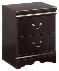 Thumbnail for Huey - Black - Two Drawer Night Stand Tony's Home Furnishings Furniture. Beds. Dressers. Sofas.