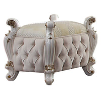 Thumbnail for Picardy - Vanity Stool - Fabric & Antique Pearl - Tony's Home Furnishings