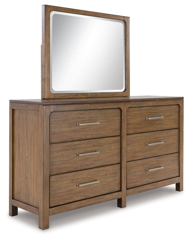 Cabalynn - Light Brown - Dresser And Mirror - Tony's Home Furnishings