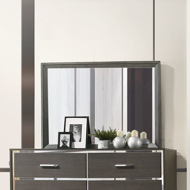 Escher - Mirror - Gray Oak - Tony's Home Furnishings