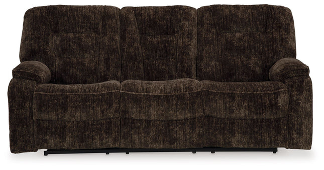 Soundwave - Reclining Sofa W/Drop Down Table - Tony's Home Furnishings