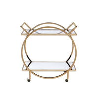 Thumbnail for Traverse - Serving Cart - Champagne & Mirrored - Tony's Home Furnishings