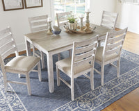 Thumbnail for Skempton - White - Dining Room Table Set (Set of 7) Tony's Home Furnishings Furniture. Beds. Dressers. Sofas.