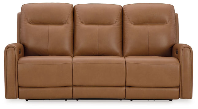 Tryanny - Butterscotch - Power Reclining Sofa With Adj Headrest - Tony's Home Furnishings