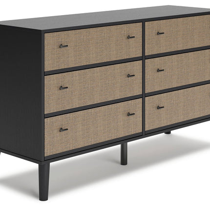 Charlang - Black / Gray - Six Drawer Dresser Signature Design by Ashley® Yakima WA