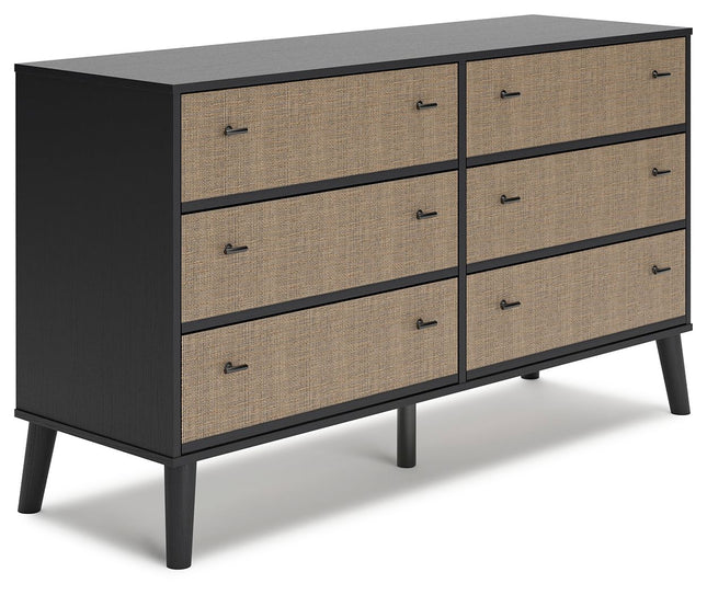 Charlang - Black / Gray - Six Drawer Dresser Signature Design by Ashley® Yakima WA