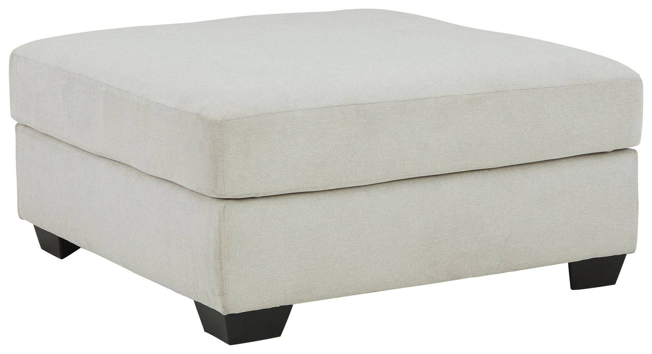 Lowder - Stone - Oversized Accent Ottoman Tony's Home Furnishings Furniture. Beds. Dressers. Sofas.