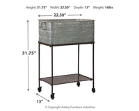 Thumbnail for Vossman - Antique Gray / Brown - Beverage Tub Tony's Home Furnishings Furniture. Beds. Dressers. Sofas.