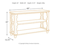 Thumbnail for Alwyndale - Antique White / Brown - Console Sofa Table Tony's Home Furnishings Furniture. Beds. Dressers. Sofas.