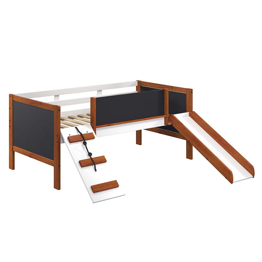 Aurea - Twin Loft Bed - Cherry Oak & White Finish - Tony's Home Furnishings