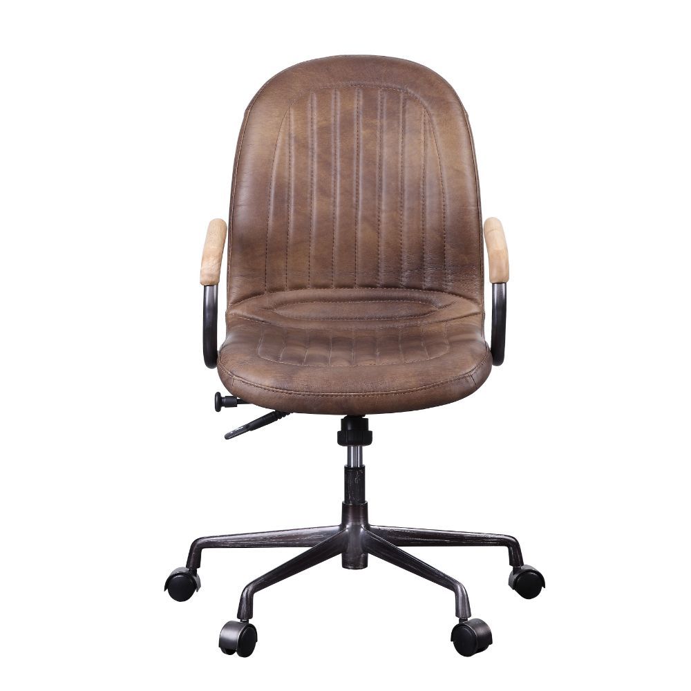 Acis - Executive Office Chair - Vintage Chocolate Top Grain Leather - Tony's Home Furnishings