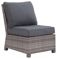 Thumbnail for Salem - Gray - Armless Chair W/Cushion Tony's Home Furnishings Furniture. Beds. Dressers. Sofas.