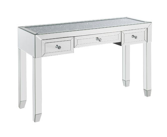 Noralie - Writing Desk - Mirrored & Faux Diamonds - 32" - Tony's Home Furnishings