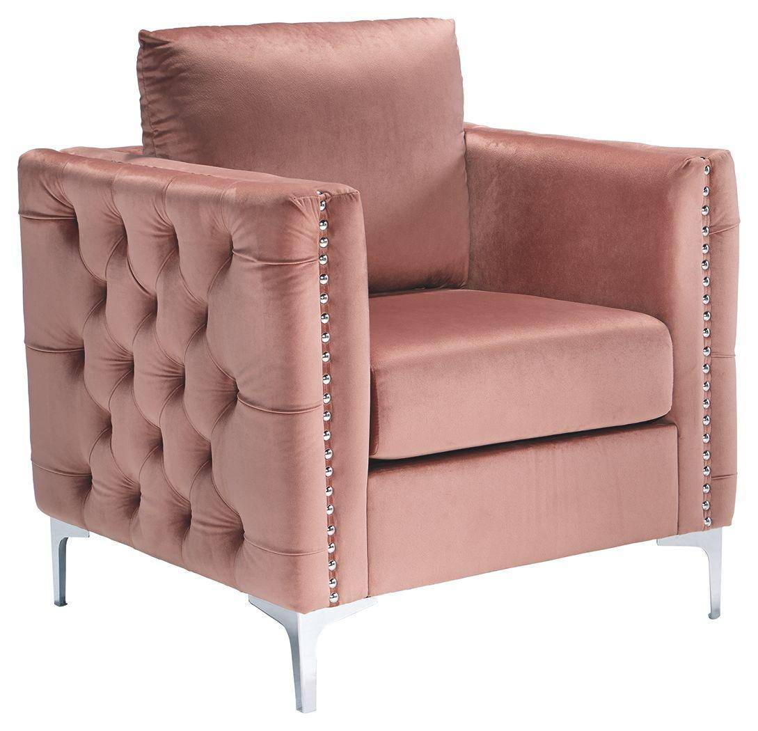Lizmont - Blush Pink - Accent Chair Tony's Home Furnishings Furniture. Beds. Dressers. Sofas.