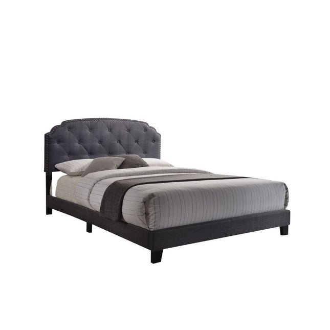 Tradilla - Queen Bed - Gray Fabric - Tony's Home Furnishings