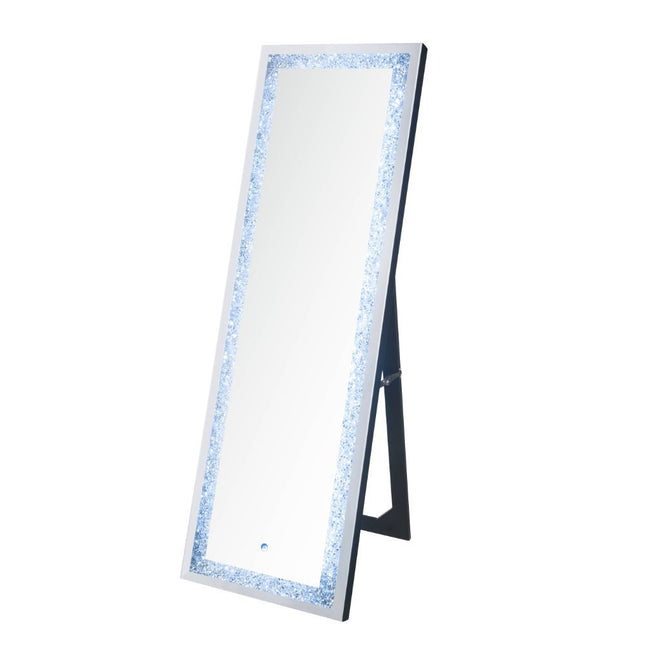 Noralie - Floor Mirror - Mirrored & Faux Diamonds - 60" - Tony's Home Furnishings