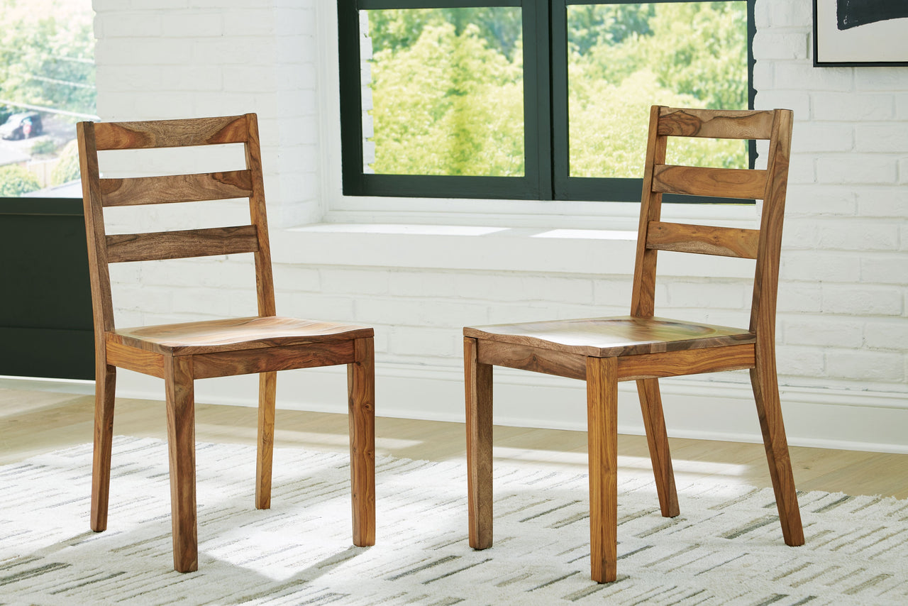 Dressonni - Brown - Dining Room Side Chair (Set of 2) - Tony's Home Furnishings